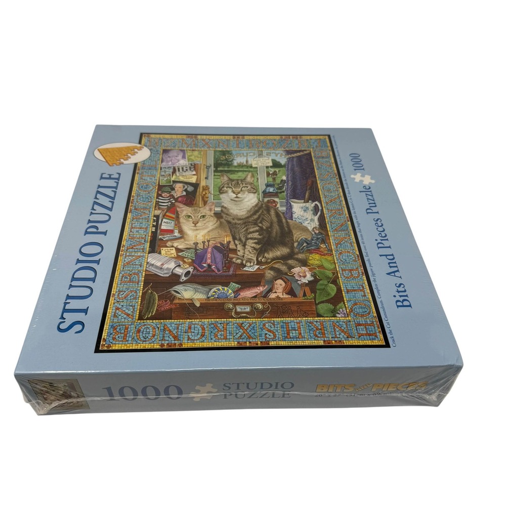 Bits And Pieces Cat Conundrum Jigsaw Puzzle 1000 Piece Geoffrey Tristram 02-5285